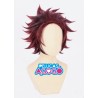 Peluca Corta Tanjiro Kamado Demon Slayer Kimetsu no Yaiba