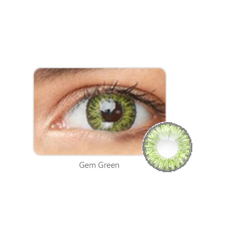 Pupilentes New 3 Tone Gem Green