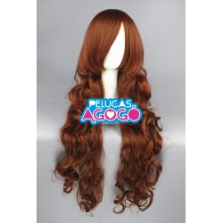 Peluca Larga Rizada Rojiza