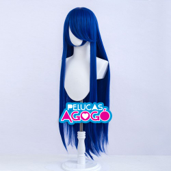 Peluca Larga Lacia Azul Rey...