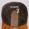 Peluca Semi LaceFront Naranja Oscura