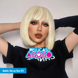 Peluca Mediana Bob Rubia...