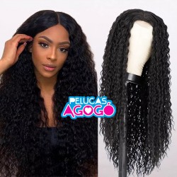 Peluca Rizada Negra sin...