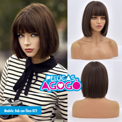 Peluca Mediana Bob Café...