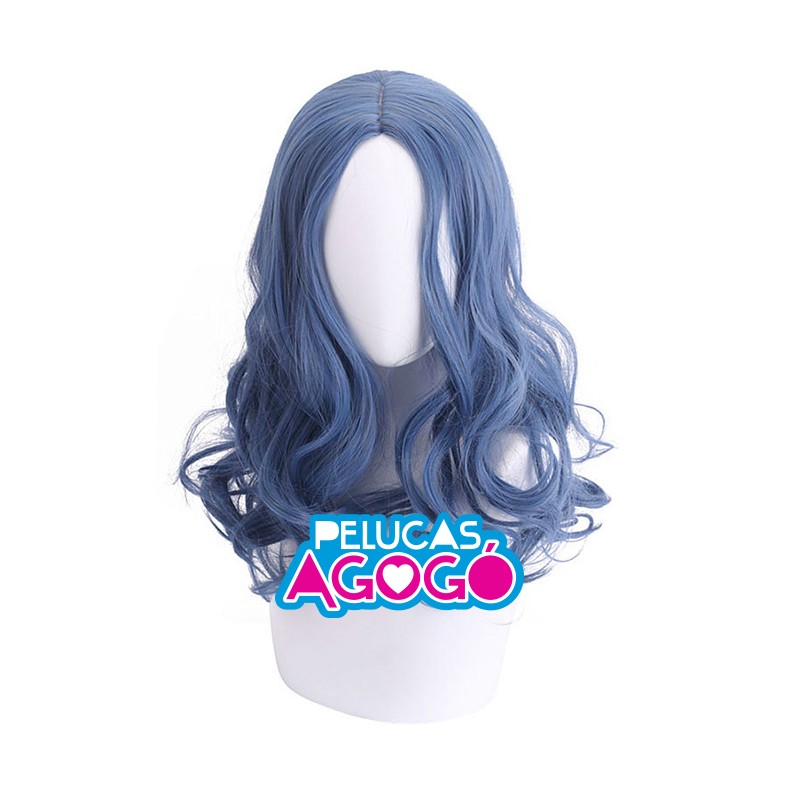 Peluca Ondulada Azul Oscuro Emily el Cadaver de la Novia