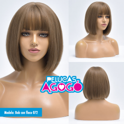 Peluca Mediana Bob Café...