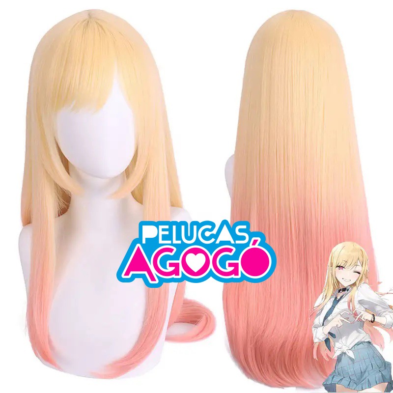 Peluca Larga Lacia Rosa Marin Kitagawa Mod2