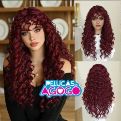 Peluca Larga China Borgoña CF