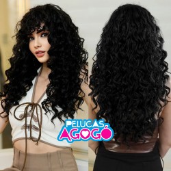 Peluca Larga China Negra CF