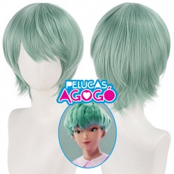 Peluca Corta Graf Verde...
